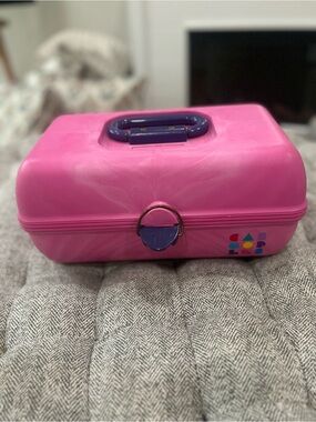Vintage pink marble Caboodle